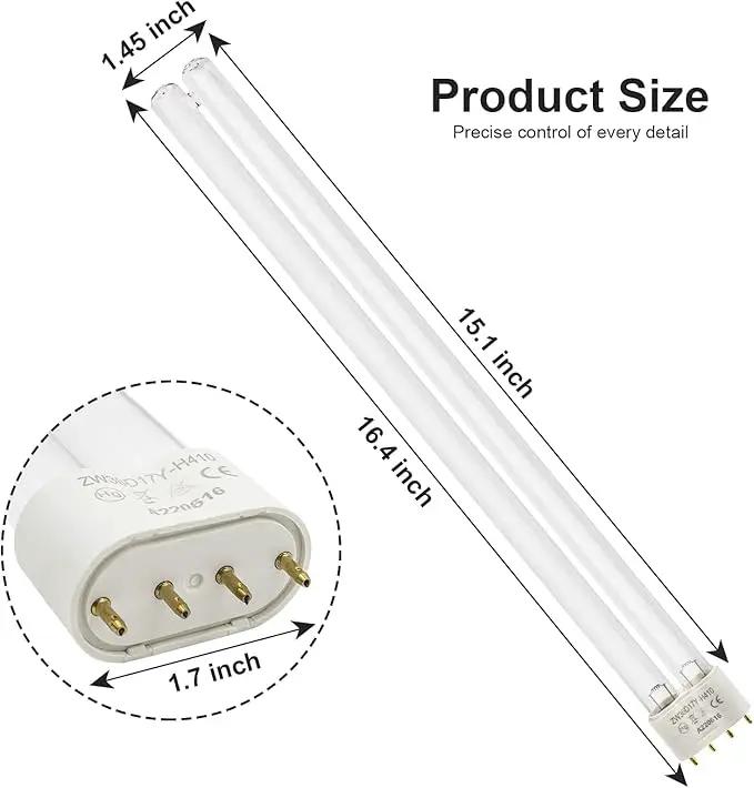 Two 36W 36 Watt UV Bulb Lamp 2G11 Base-4 Pin For JEBAO, New by GreenHaven Gardens