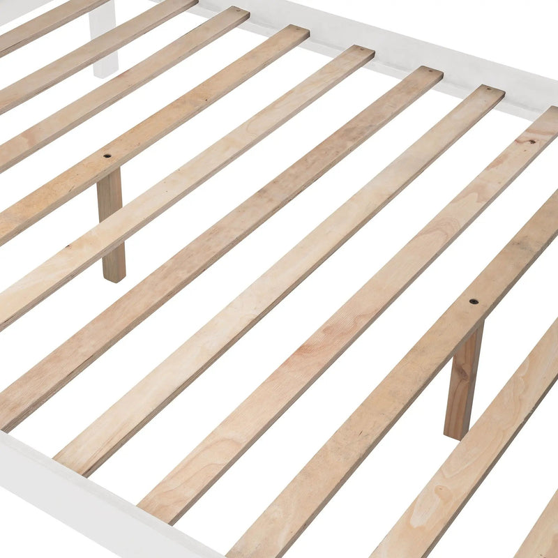 Stairway Bunk Bed With Storage And Guard Rail For Bedroom by HouseOfZazla