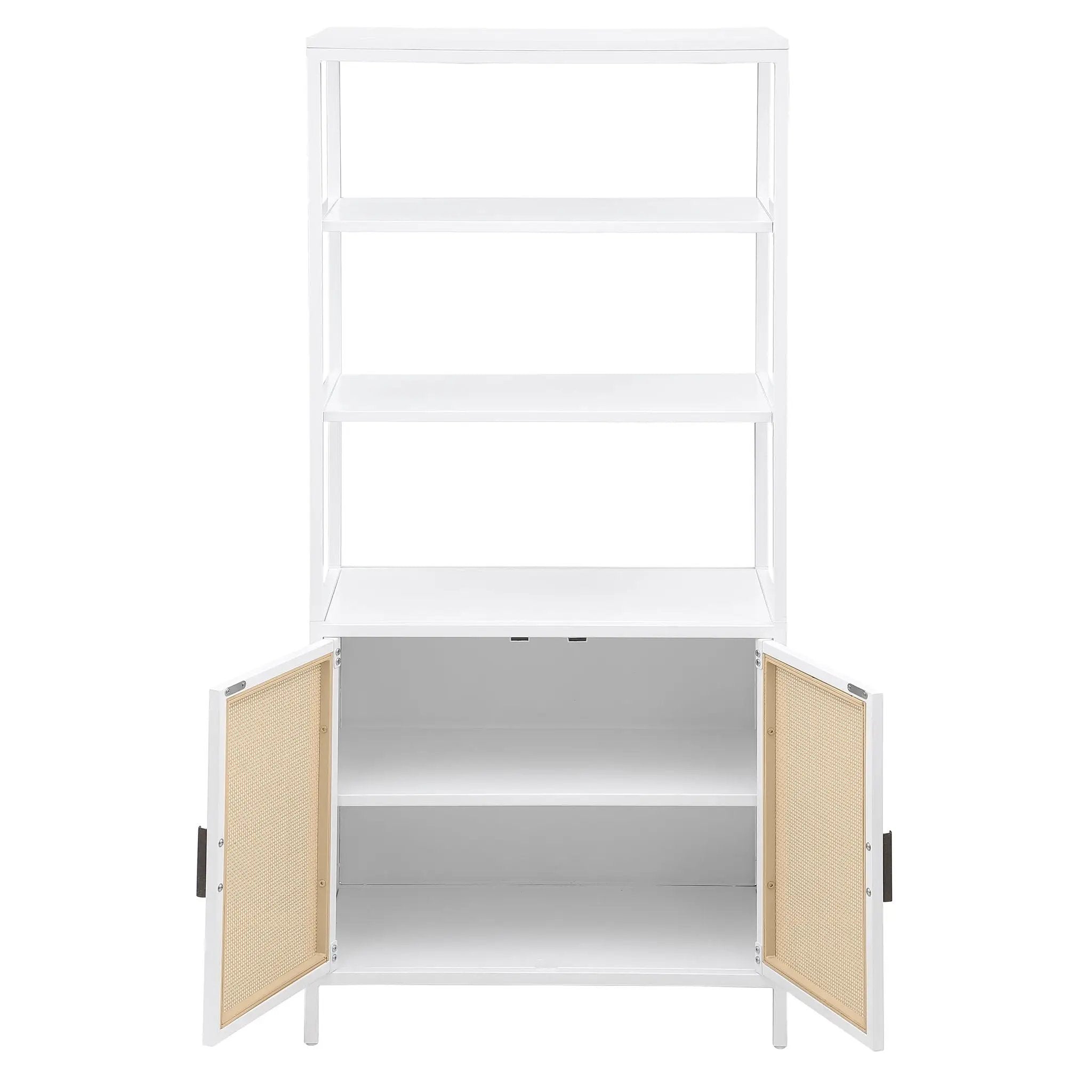 Kenneth - 3 Shelf Radio Weave Accent Cabinet