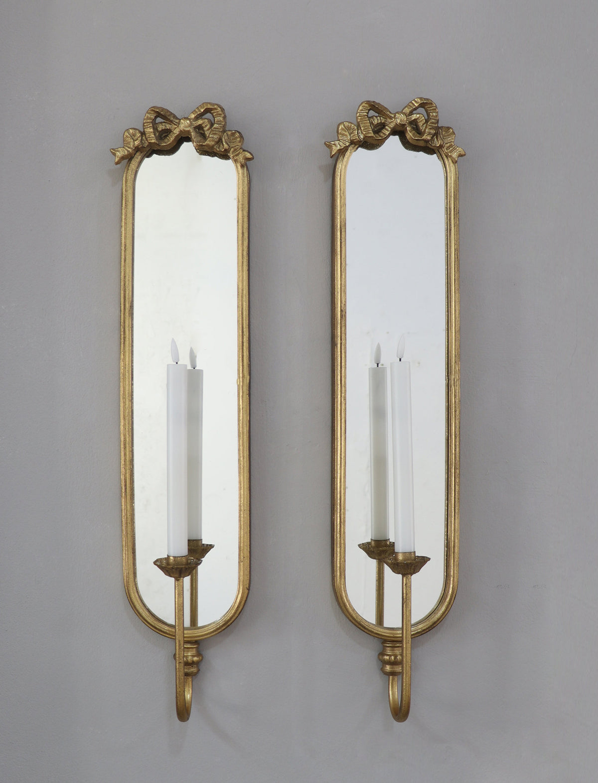 Set of 2 Wall Mirrors with Glass and Metal Frame, photo 10 of 10