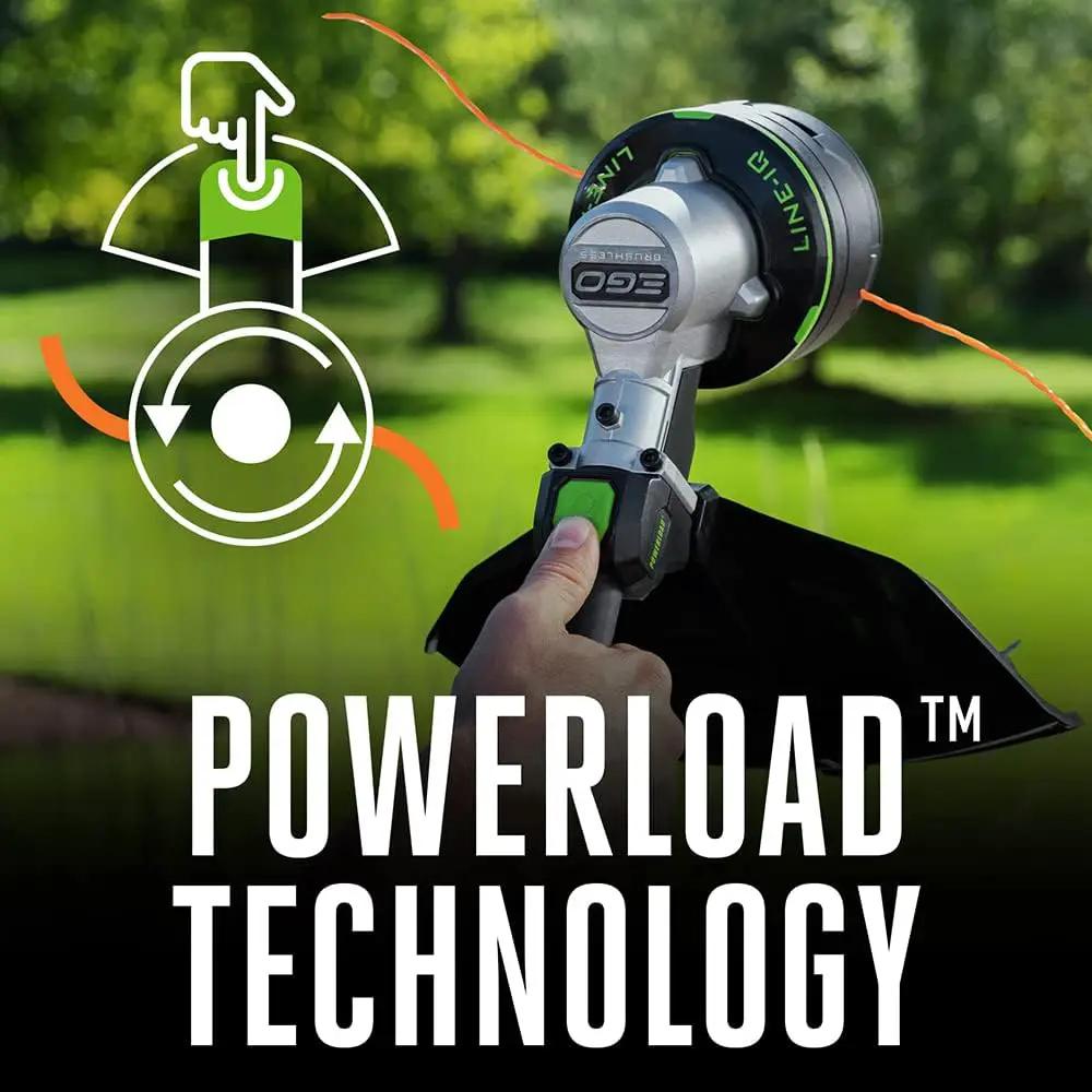EGO POWER+ String Trimmer, Battery Powered, 16" Trimmer for Weeds and Grass with POWERLOAD, LINE IQ, Telescopic Carbon Fiber Shaft, Includes 56V 4.0Ah Battery and Charger - ST1623T by GreenHaven Gardens
