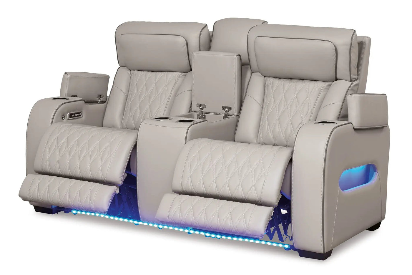 Boyington - Power Reclining Loveseat With Console/Adj Hdrst by Unique Piece Furniture