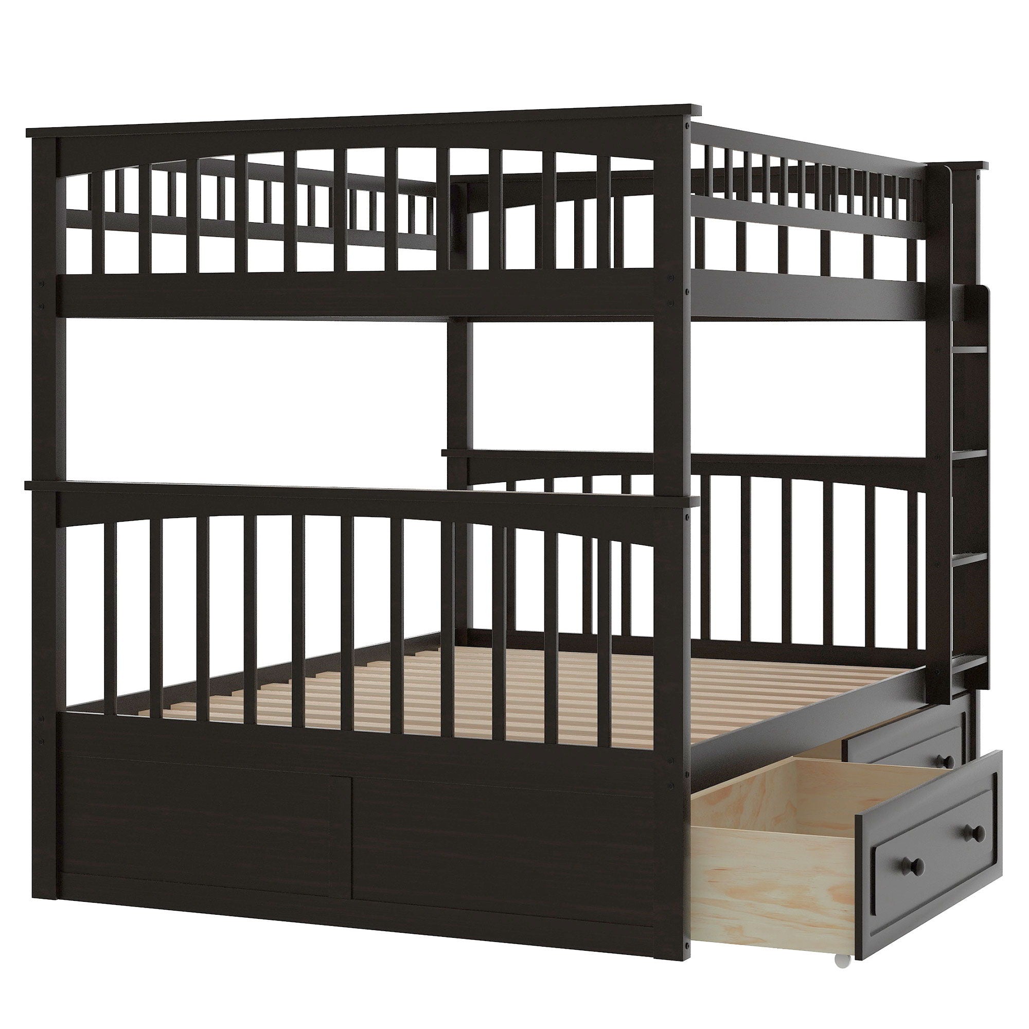 Bunk Bed With Drawers, Convertible Design by HouseOfZazla
