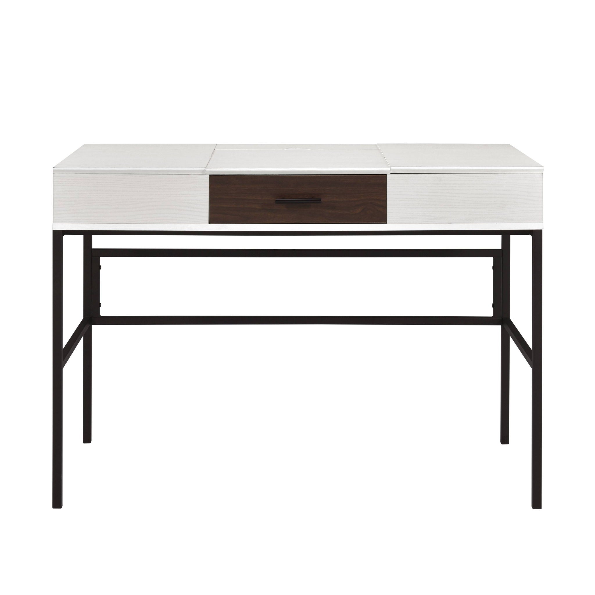Verster - Writing Desk With USB - Black / Natural by HouseOfZazla