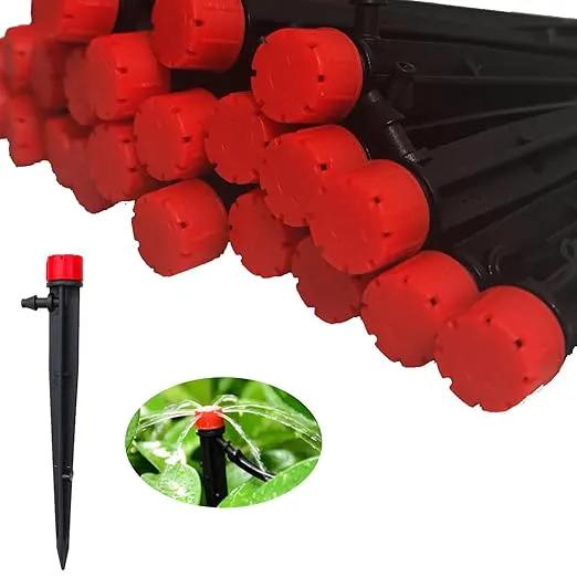 60pcs Drip Emitters for 1/4" Drip Irrigation Tubing,Adjustable 360 Degree Water Flow Drippers Garden Irrigation for 4-7mm Watering System by GreenHaven Gardens