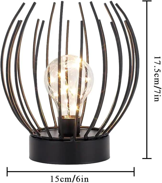 JHY DESIGN Decorative Battery Table Lamp Battery Powered Lights Indoors lamp with LED Bulb Battery Operated Outdoor Lantern Great for Room Decor Parties Patio Events by GreenHaven Gardens