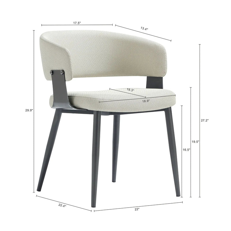 Luce - Dining Chair - Oatmeal by HouseOfZazla