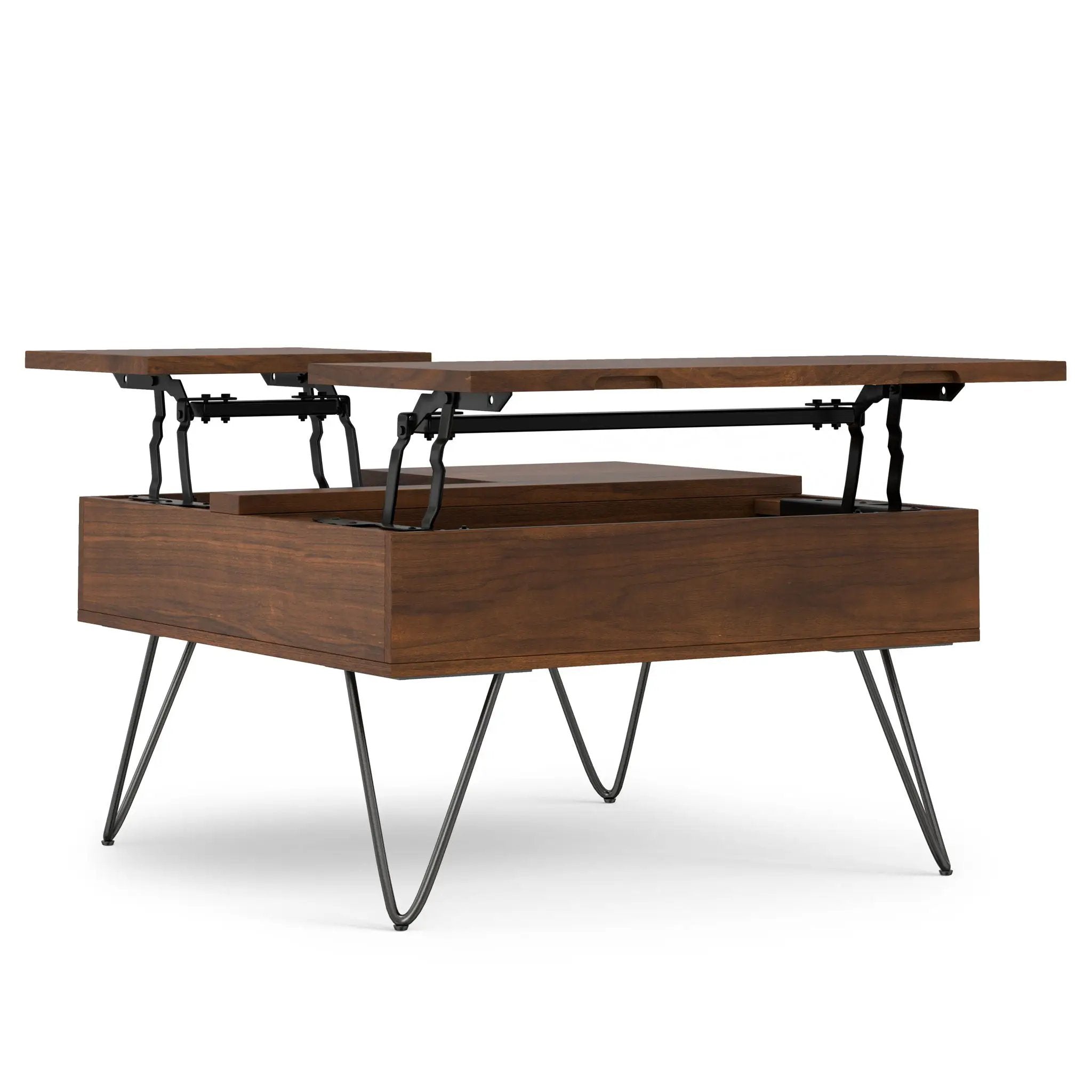 Hunter - Square Lift Top Coffee Table - Walnut by HouseOfZazla