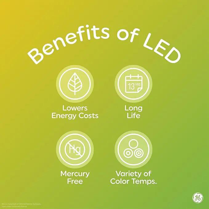 GE LED+ Motion Sensor LED Light Bulbs, 15W, PAR38 Outdoor Security Floodlight, Warm White (2 Pack) by GreenHaven Gardens