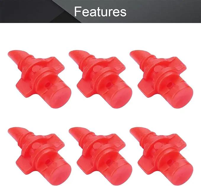 MroMax Micro Sprayer Fan Jet, 360 Degree Plastic Refraction Atomized Dripper Hydroponic Garden Irrigation, Red 50Pcs by GreenHaven Gardens