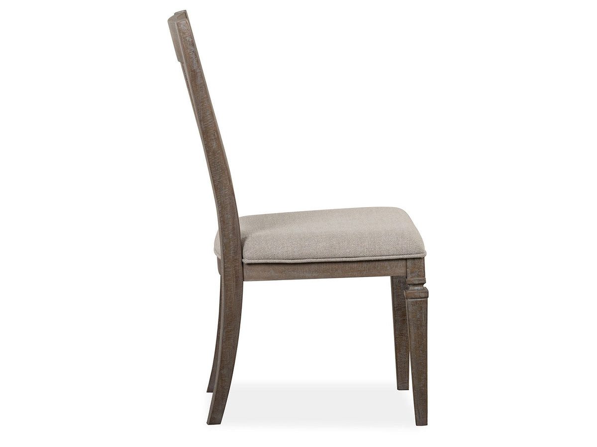 Lancaster - Dining Side Chair With Upholstered Seat (Set of 2) - Dovetail Gray, photo 3 of 7