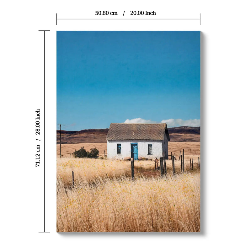 Farmhouse House Wall Art Canvas Print by HouseOfZazla