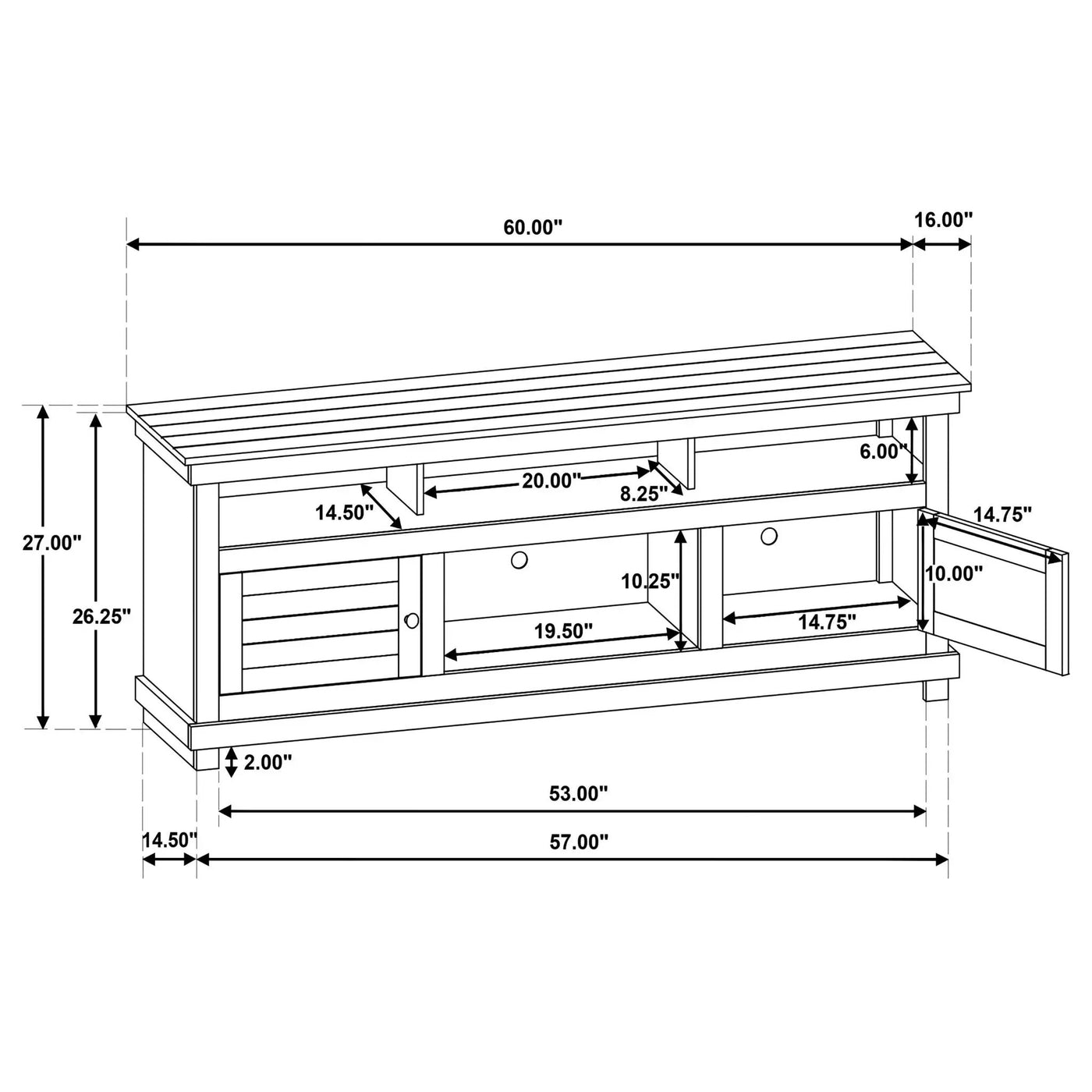 Castleton - TV Stand Media Console by HouseOfZazla