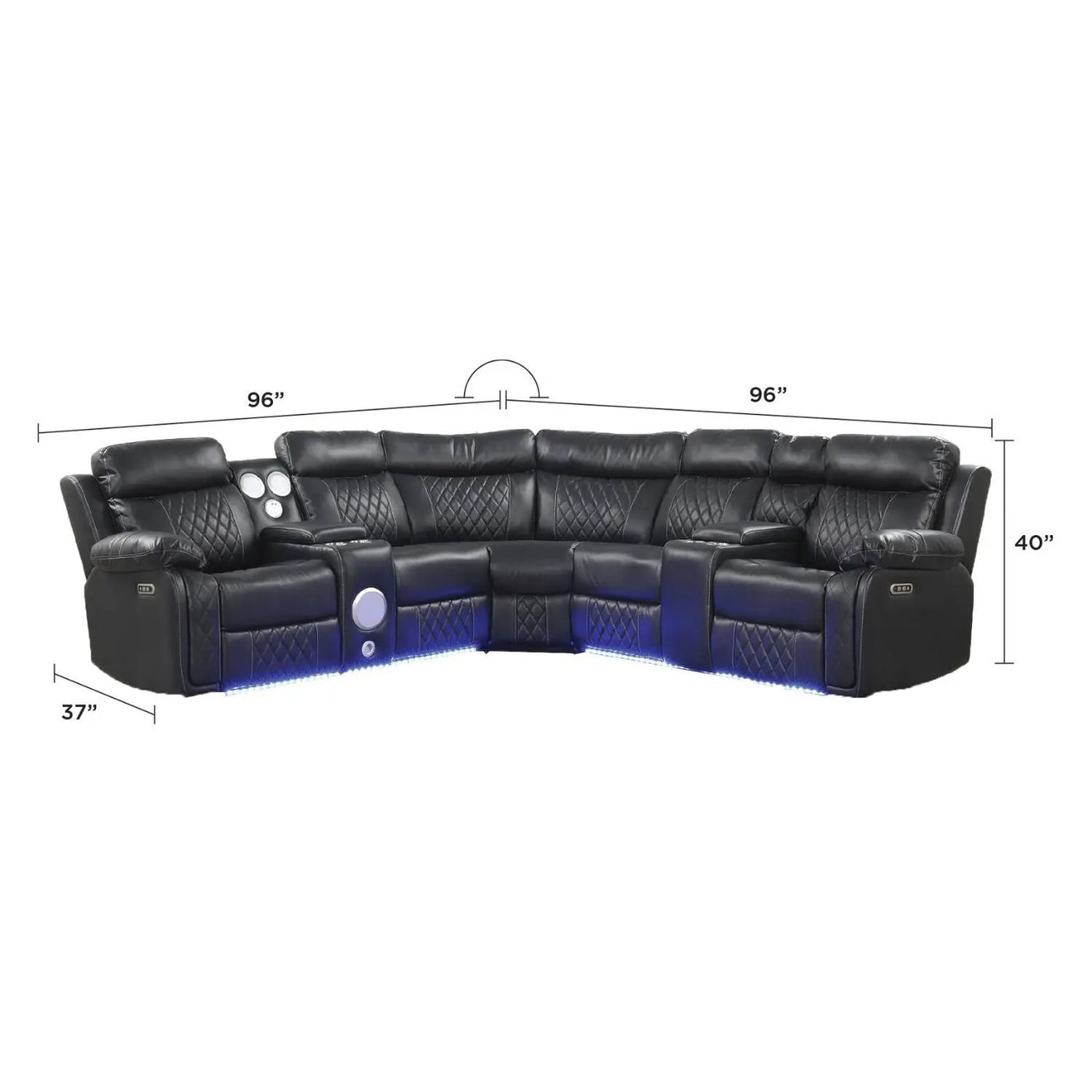 Lacrosse - Power Reclining Sectional Sofa by HouseOfZazla