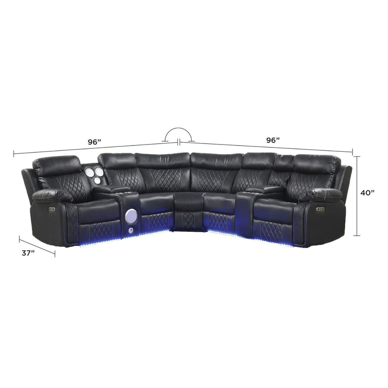 Lacrosse - Power Reclining Sectional Sofa by HouseOfZazla