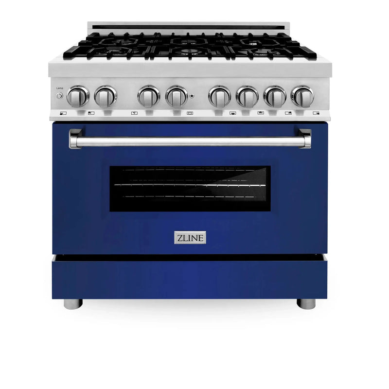 ZLINE 36" Bundle Range RA-BG-36 & Range Hood KB-36, 2KP-RABGRH36 by Farmhouse Kitchen and Bath