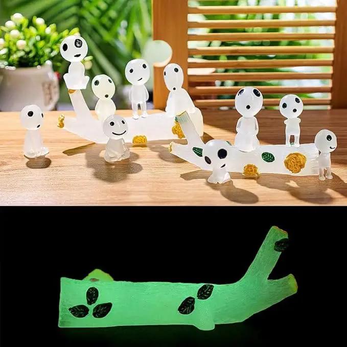 Fairy Garden Accessories Tree Elves Easter Egg Fillers Glow in Dark Basket Stuffers Garden Alien Decor Miniature for Micro Landscape Outdoor Status Patio Lawn Yard Kit by GreenHaven Gardens