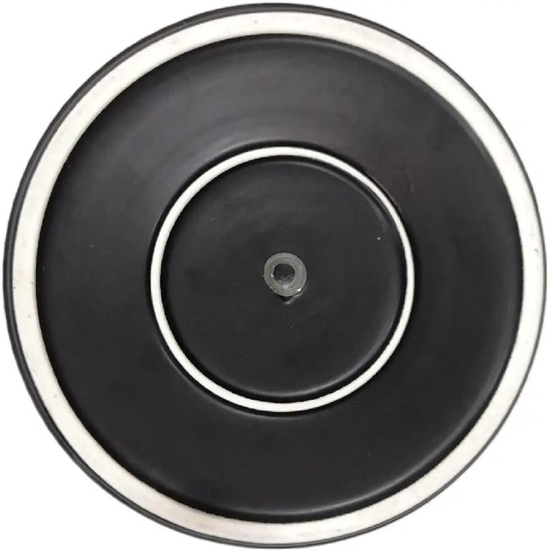 Amazon Basics Fluted Ceramic Round Planter, 10-inch, Black by GreenHaven Gardens