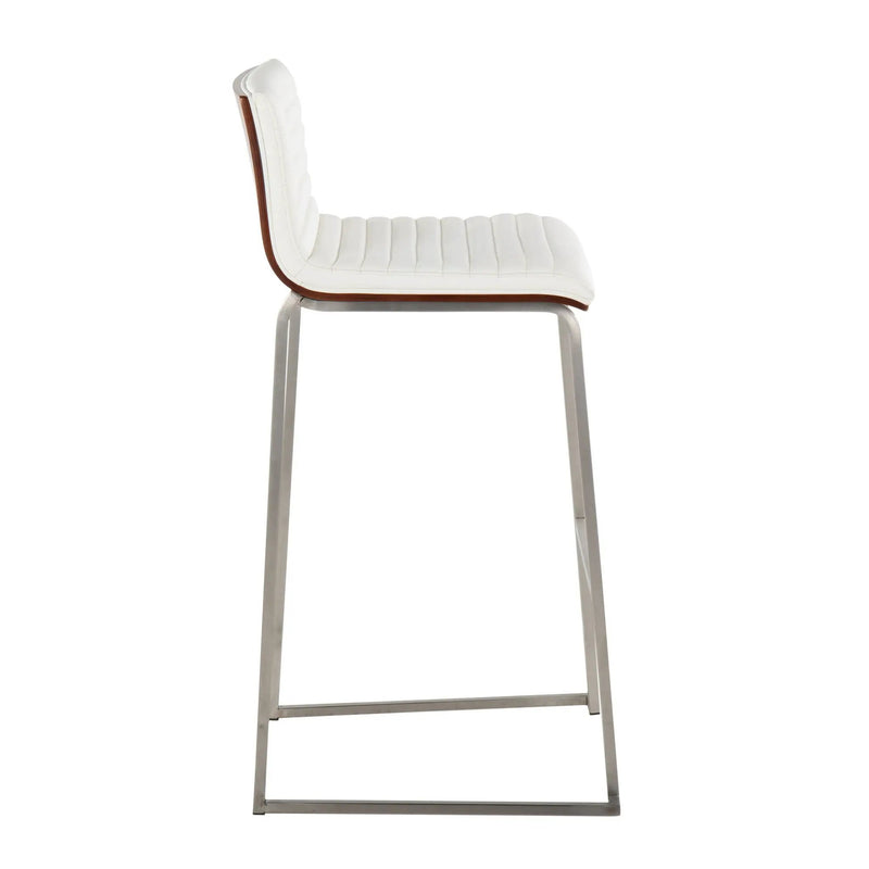 Mason Mara - Contemporary Fixed Height Barstool (Set of 2) by HouseOfZazla