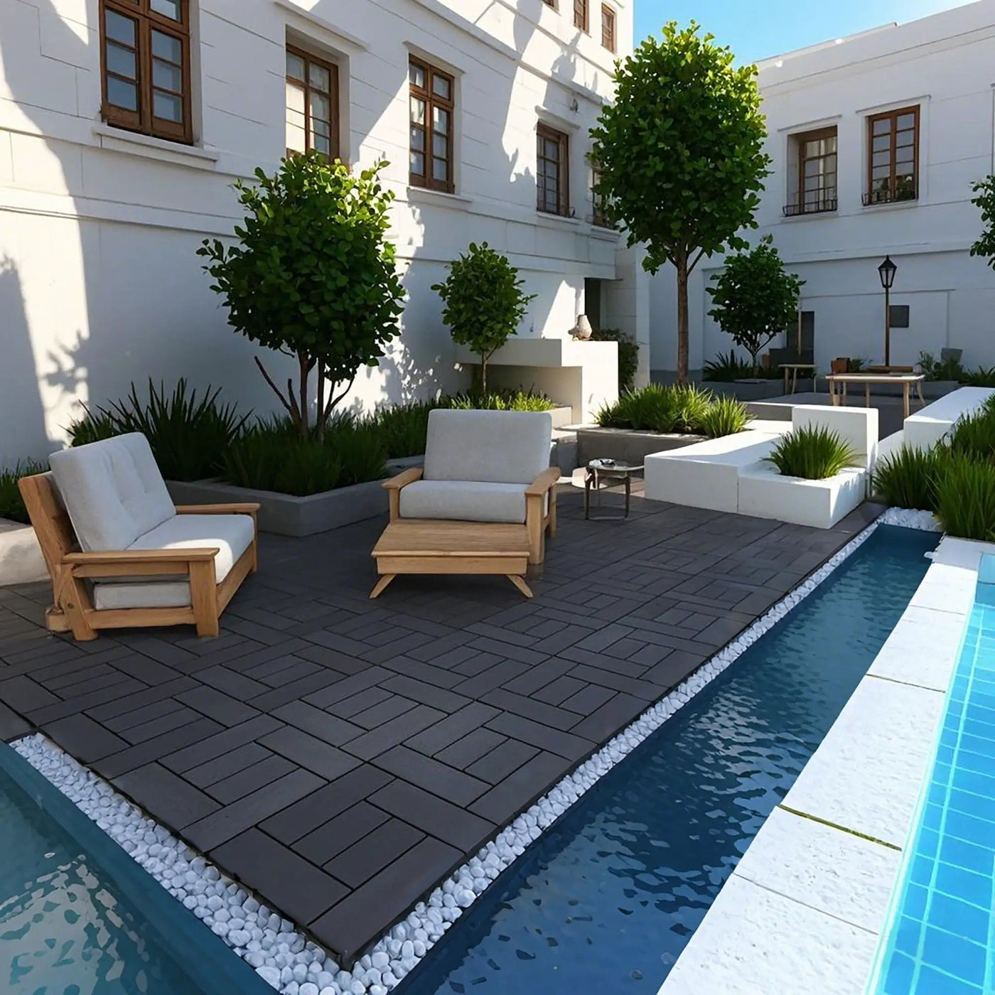 Patio Diy Module Interlocking Decking Tiles Floor, Outdoor And Indoor, Easy And Quick Installation by HouseOfZazla