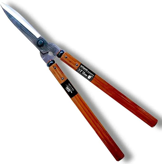 SUIZAN Hedge Shears 21.3" - Professional Japanese Garden Clippers for Precise Trimming Gardening Tools by GreenHaven Gardens