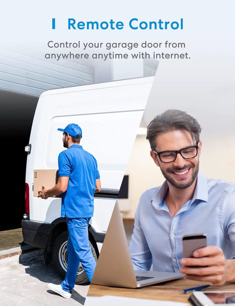 meross Smart Garage Door Opener Remote, Compatible with Apple HomeKit, Amazon Alexa, Google Assistant, CarPlay and SmartThings, No Hub Required by GreenHaven Gardens