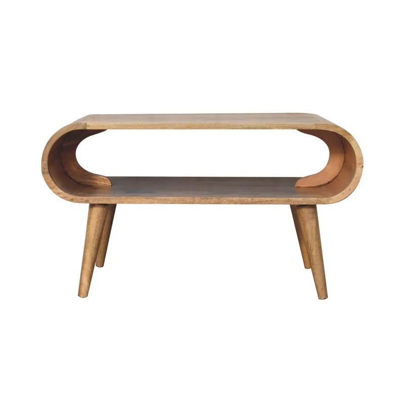Solid Wood Open Coffee Table by Unique Piece Furniture