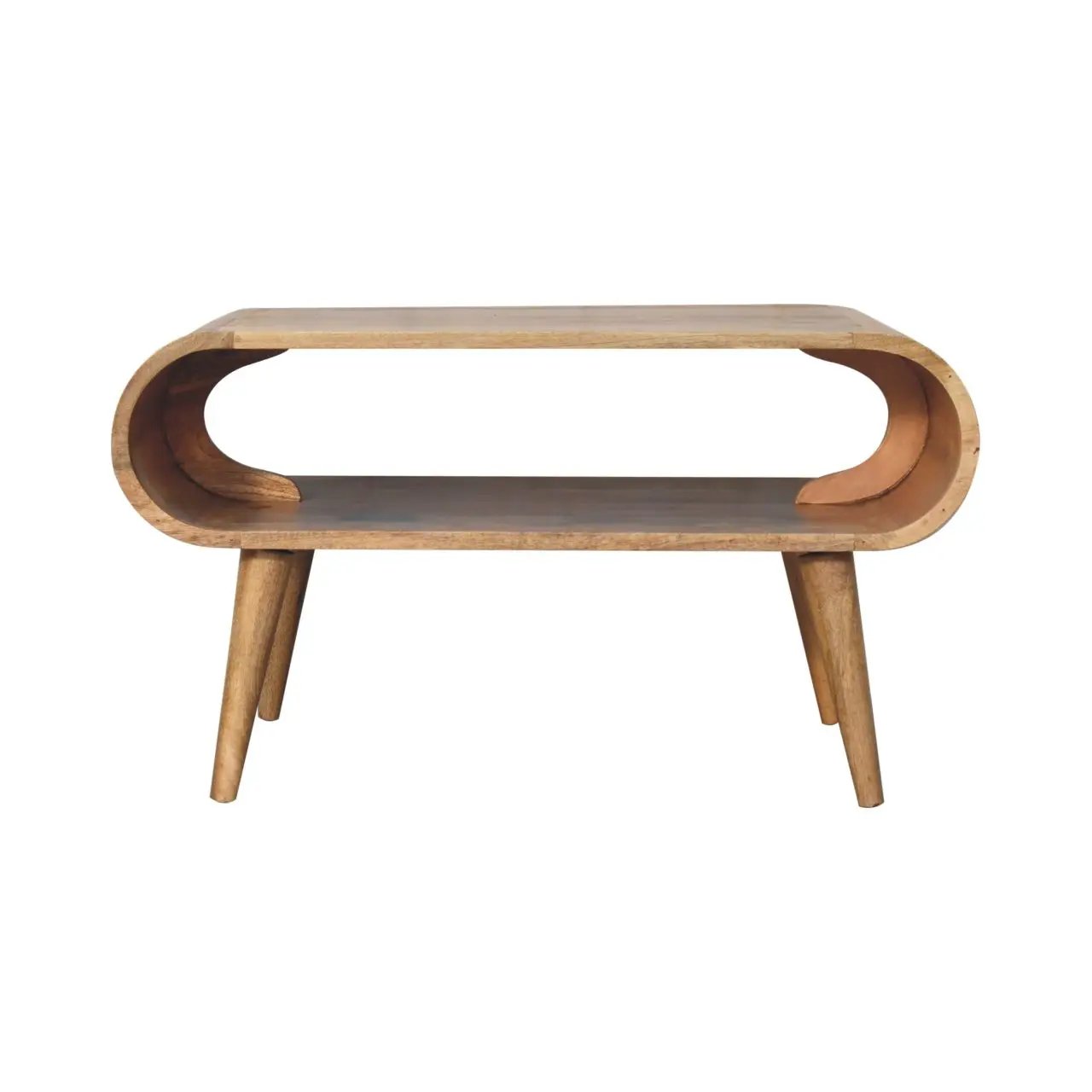 Solid Wood Open Coffee Table by HouseOfZazla