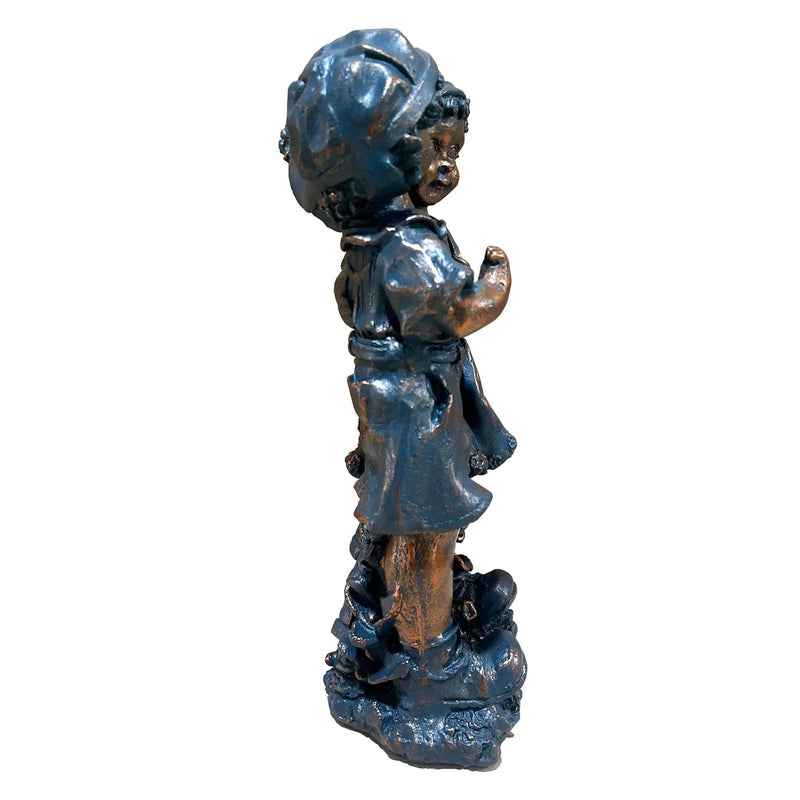 Magnesium Oxide Statues Of A Boy And A Girl by HouseOfZazla