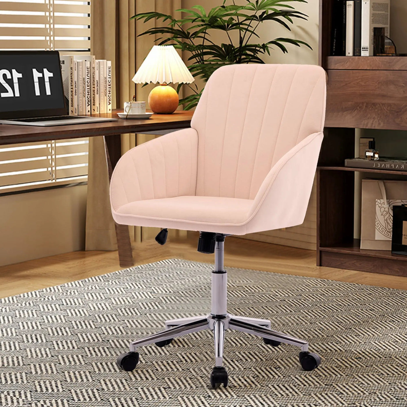 Adjustable Ergonomic Office Chair, Swivel Backrest Seat by HouseOfZazla