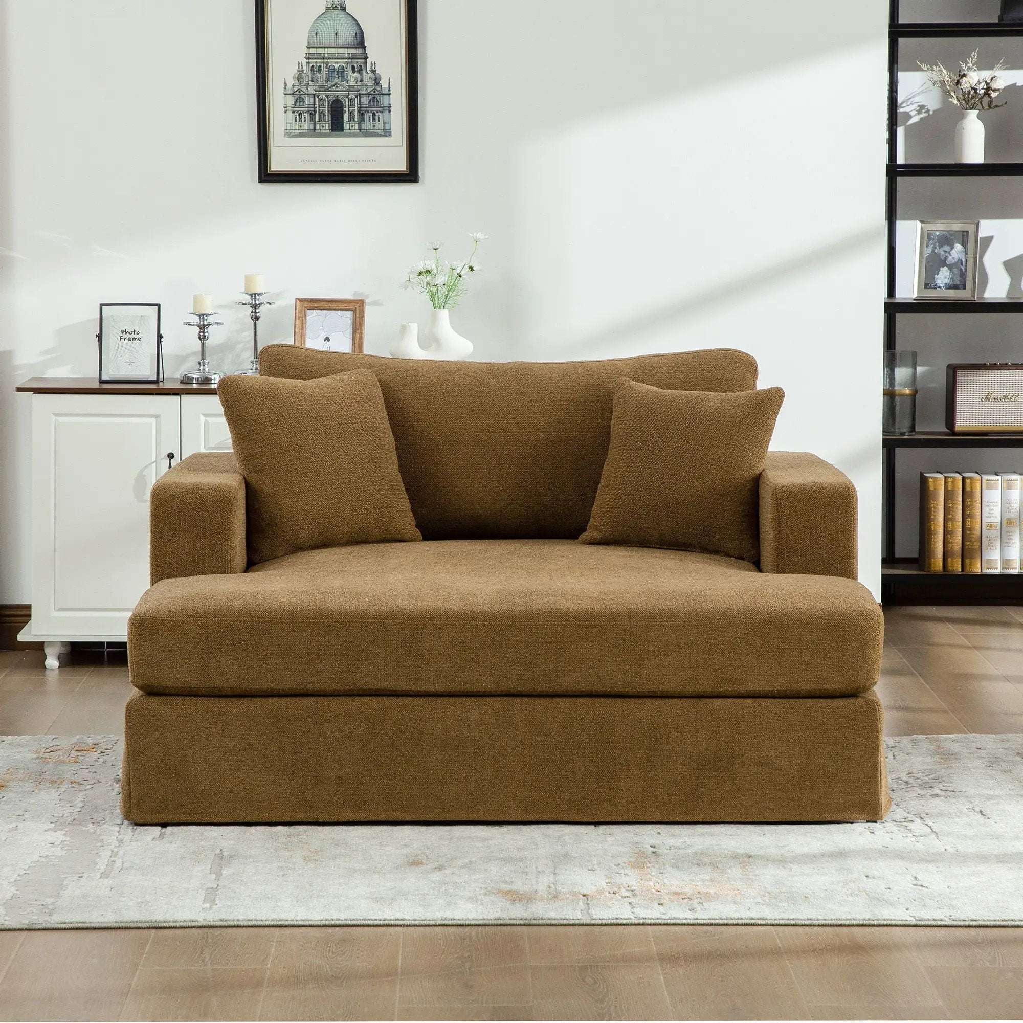 Modern Aesthetic Wide Sofa Bed by HouseOfZazla