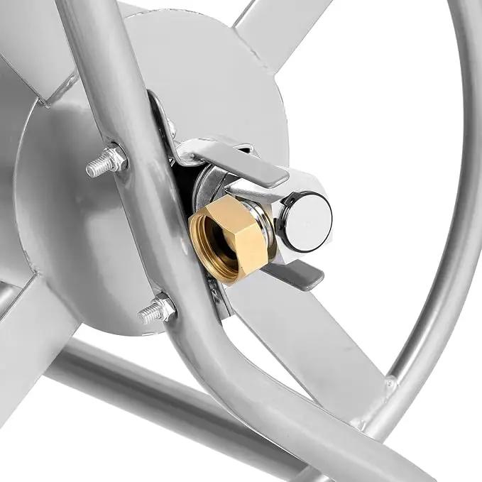 VEVOR Hose Reel Cart, Hold Up to 200 ft of 5/8 in Hose (Hose Not Included), Garden Water Hose Carts Mobile Tools with Wheels, Heavy Duty Powder-Coated Steel Outdoor Planting for Garden, Yard, Lawn by GreenHaven Gardens