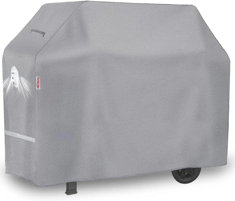 BBQ Grill Cover, 60 Inch Heavy Duty Waterproof 3-4 Burner Barbecue Gas Grill Covers for Weber Genesis Char-Broil Brinkmann, Gray by GreenHaven Gardens