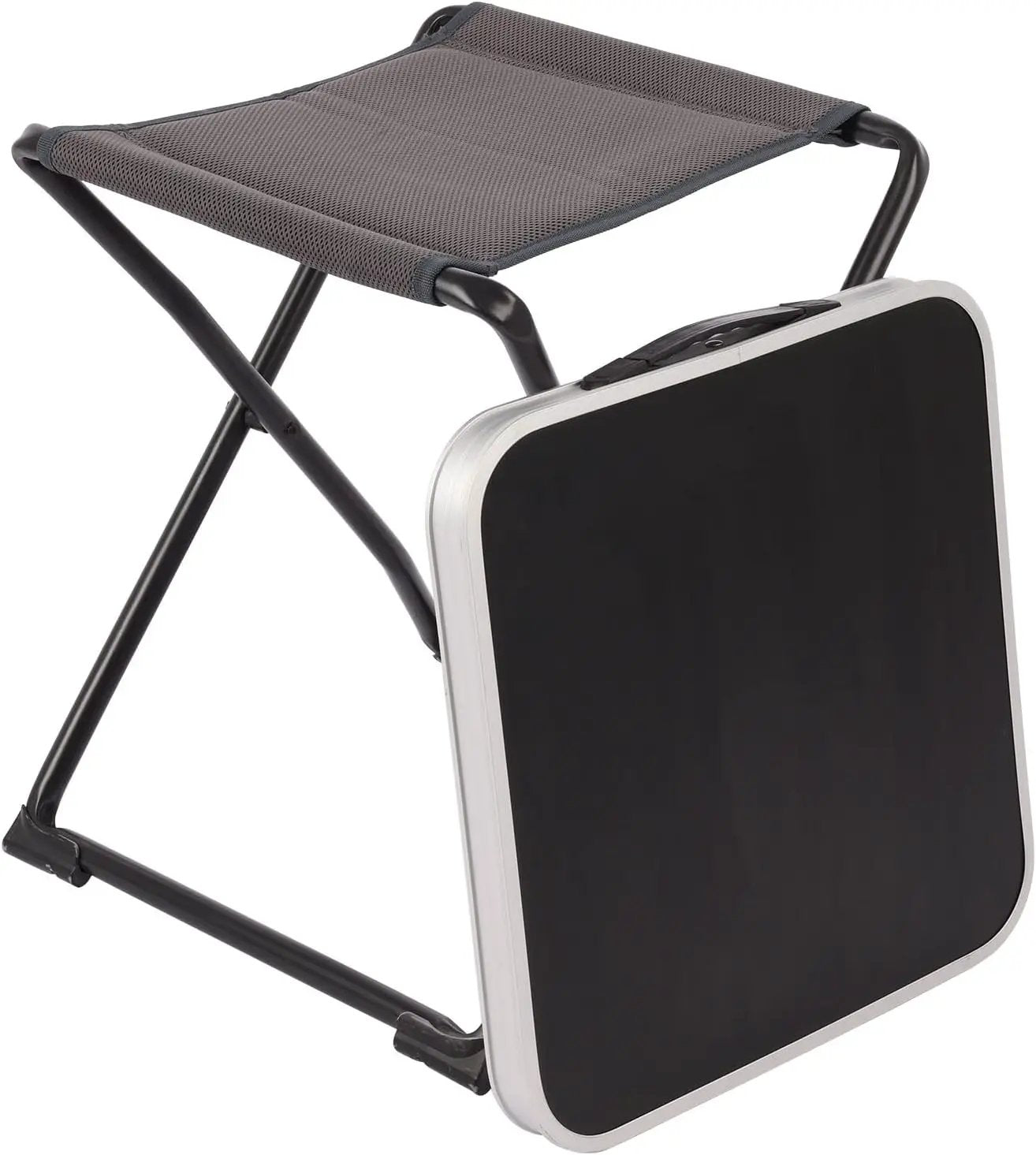 SUNNYFEEL 3 in 1 Folding Camping Table and Stool, Footrest, Lightweight Up to 300 LBS, Easy to Carry, Portable Camp Stool for Beach, Fishing, Trip, Picnic, Lawn, Concert Outdoor by GreenHaven Gardens