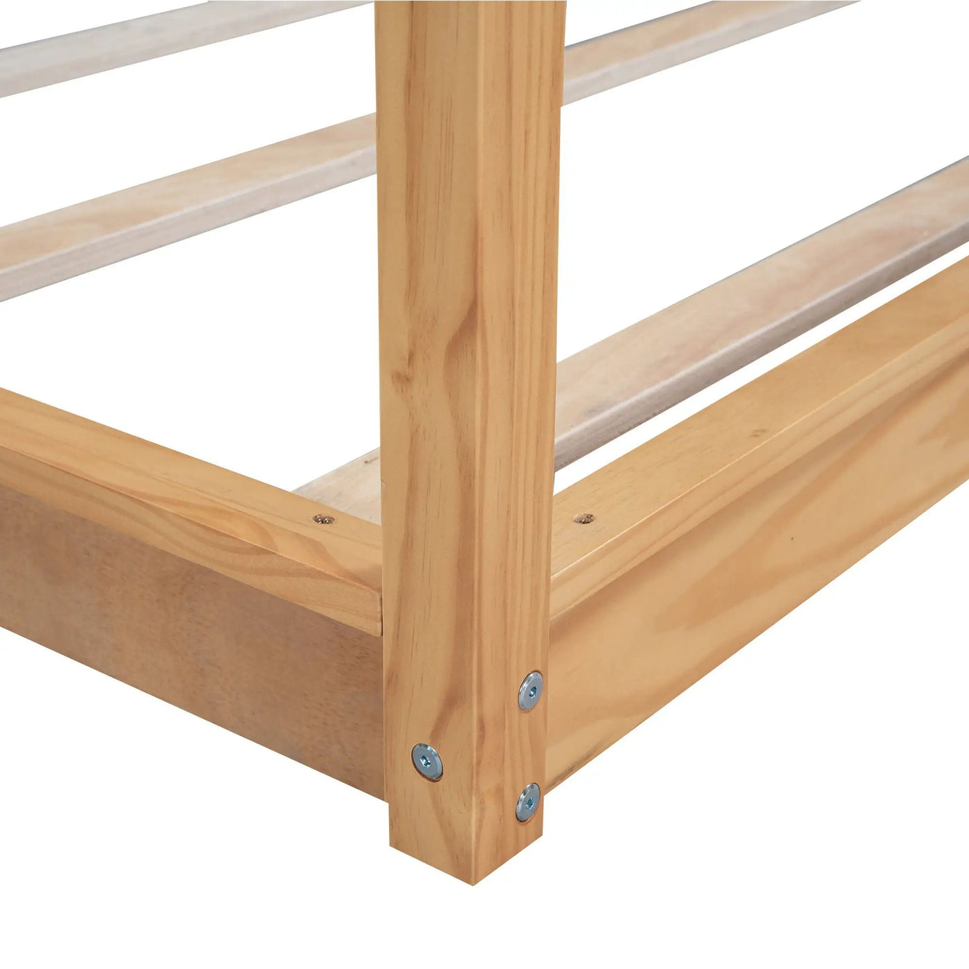 Wood Canopy Platform Bed With Support Legs And Airflow Slats by HouseOfZazla