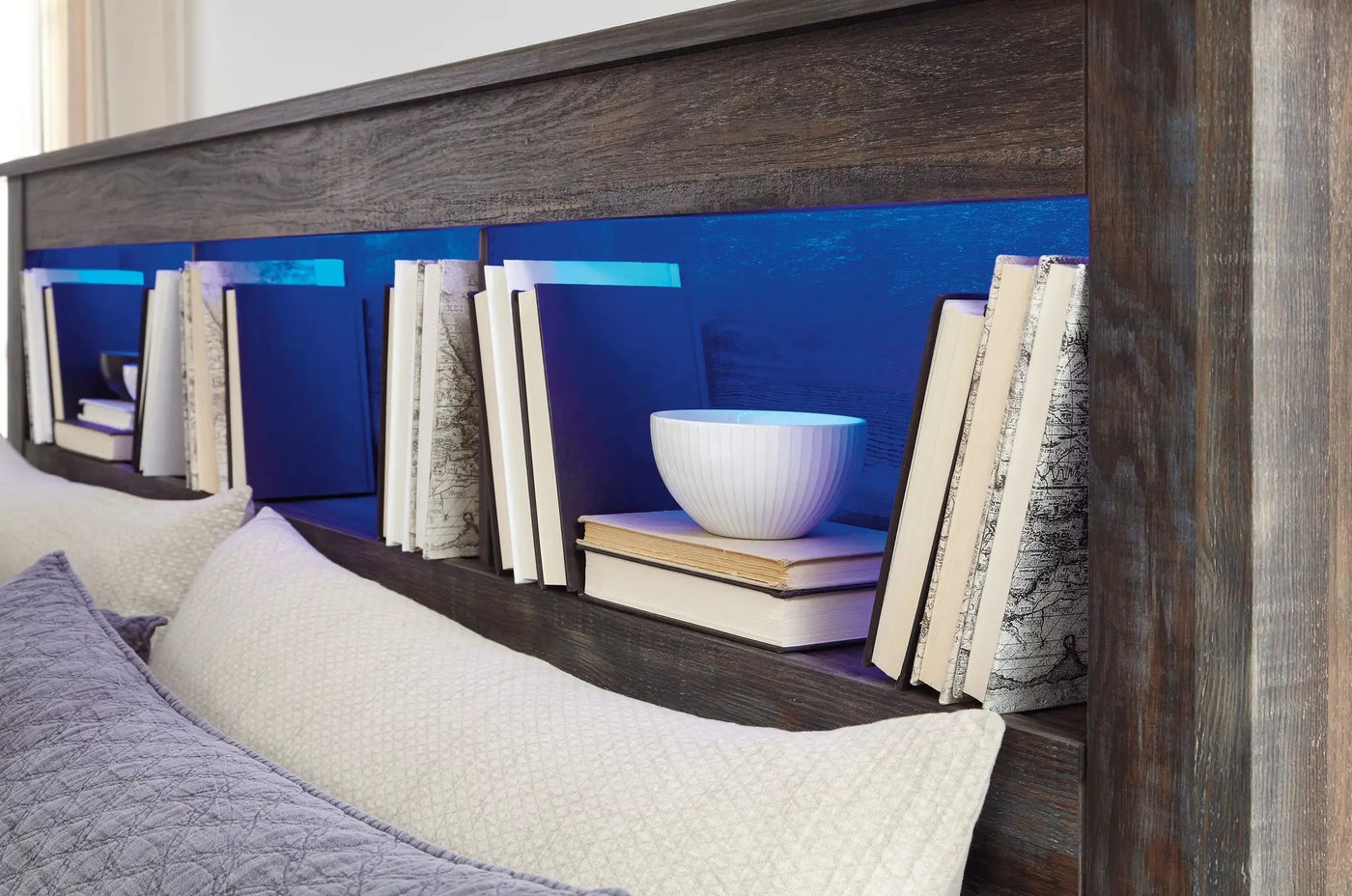 Drystan - Bookcase Headboard by Unique Piece Furniture