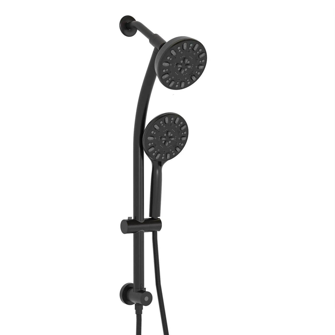 Multi Function Dual Shower Head Shower System With 4.7" Rain Showerhead, 7 Function Hand Shower, Adjustable Slide Bar by HouseOfZazla