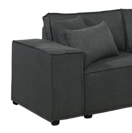 Melrose - Modular Sectional Sofa With Ottoman by HouseOfZazla
