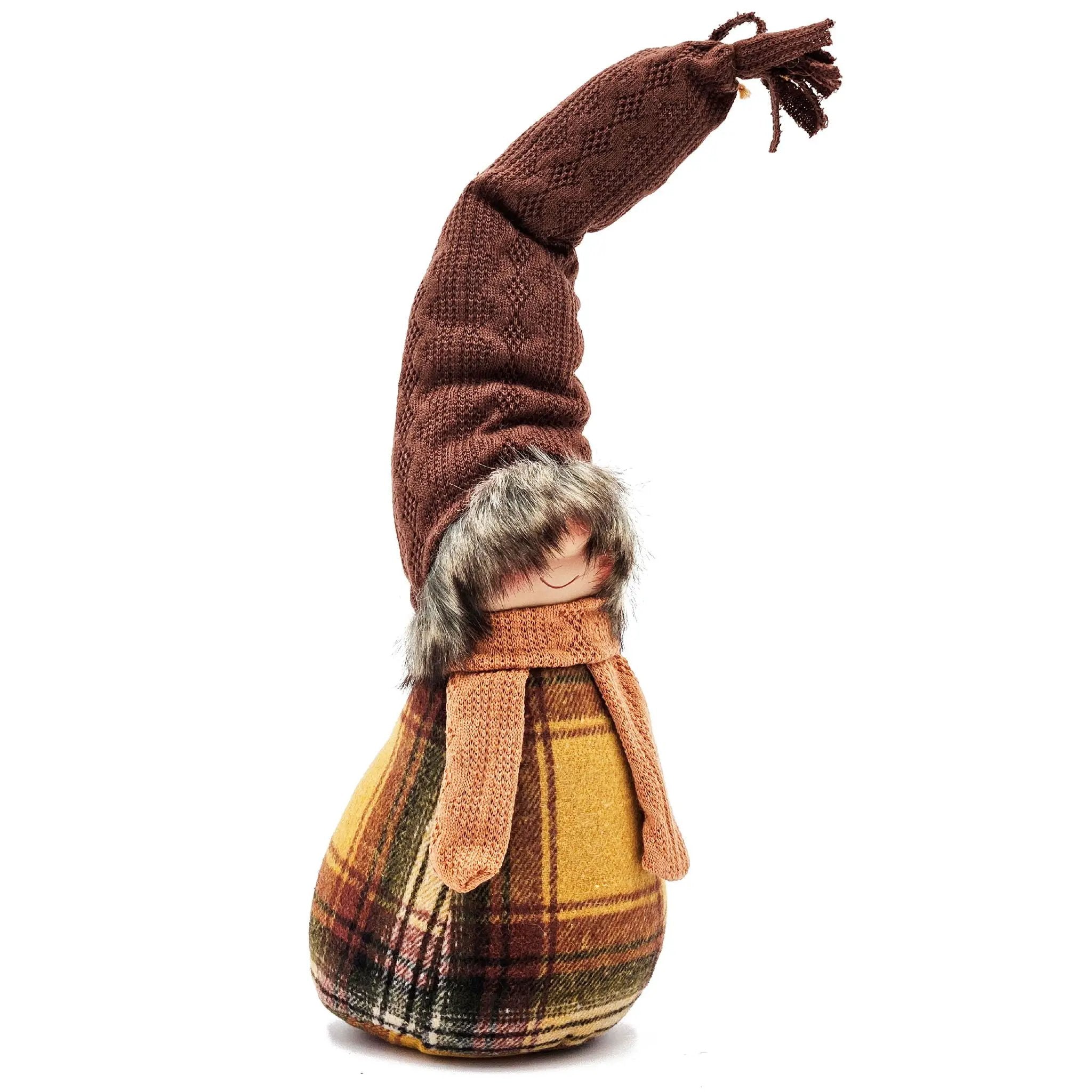 Gnomes Decorations For Fall Thanksgiving Table Decorations (Set of 2) - Brown / Yellow by HouseOfZazla