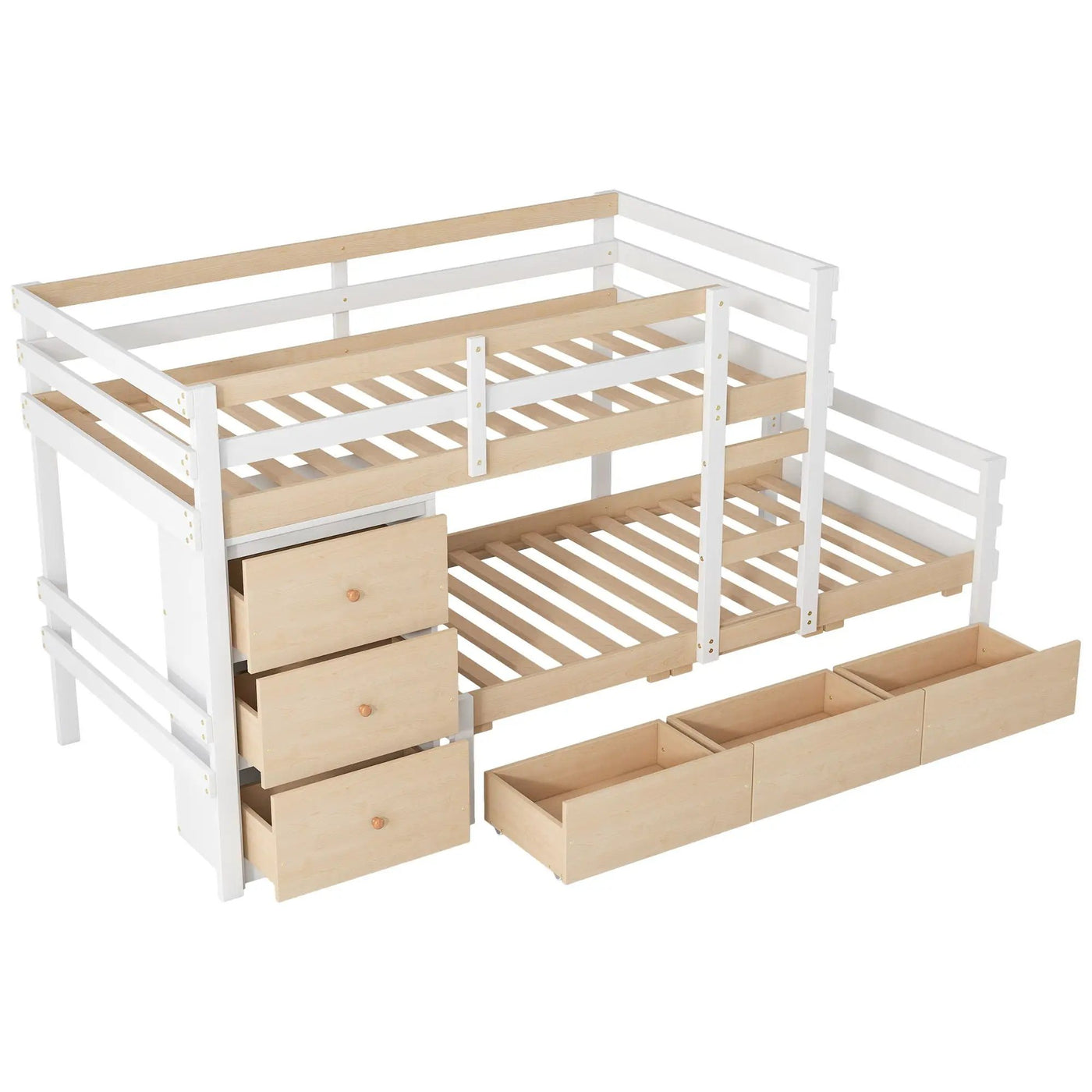 Loft Bunk Bed With Drawers And Ladder by HouseOfZazla