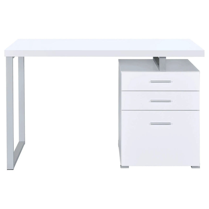 Brennan 47-inch 3-drawer Office Computer Desk White by Unique Piece Furniture