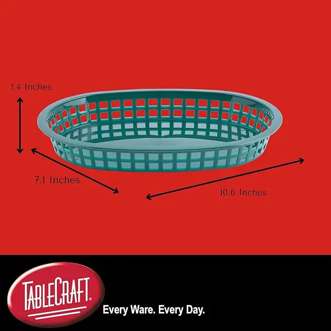 TableCraft Products C1076FG Cash and Carry Basket, Chicago, Green Forest (Pack of 12) by GreenHaven Gardens