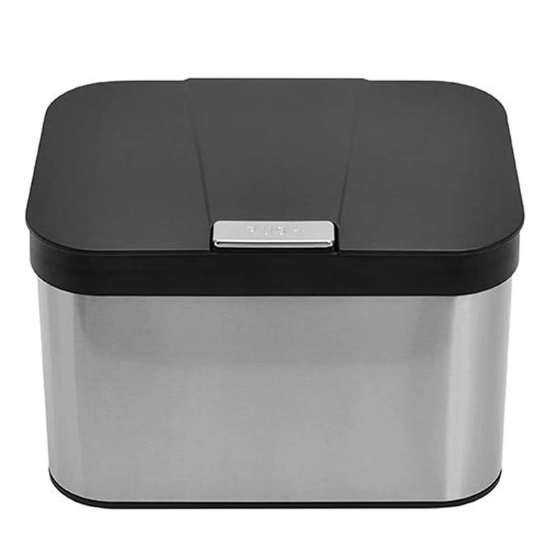 Compost Bin for Countertop, Compost Bucket Indoor Sealed, Food Waste Caddy, 1.13 Gallon Kitchen Compost Container with Lid, Compact and Easy Clean, Black Matte by GreenHaven Gardens