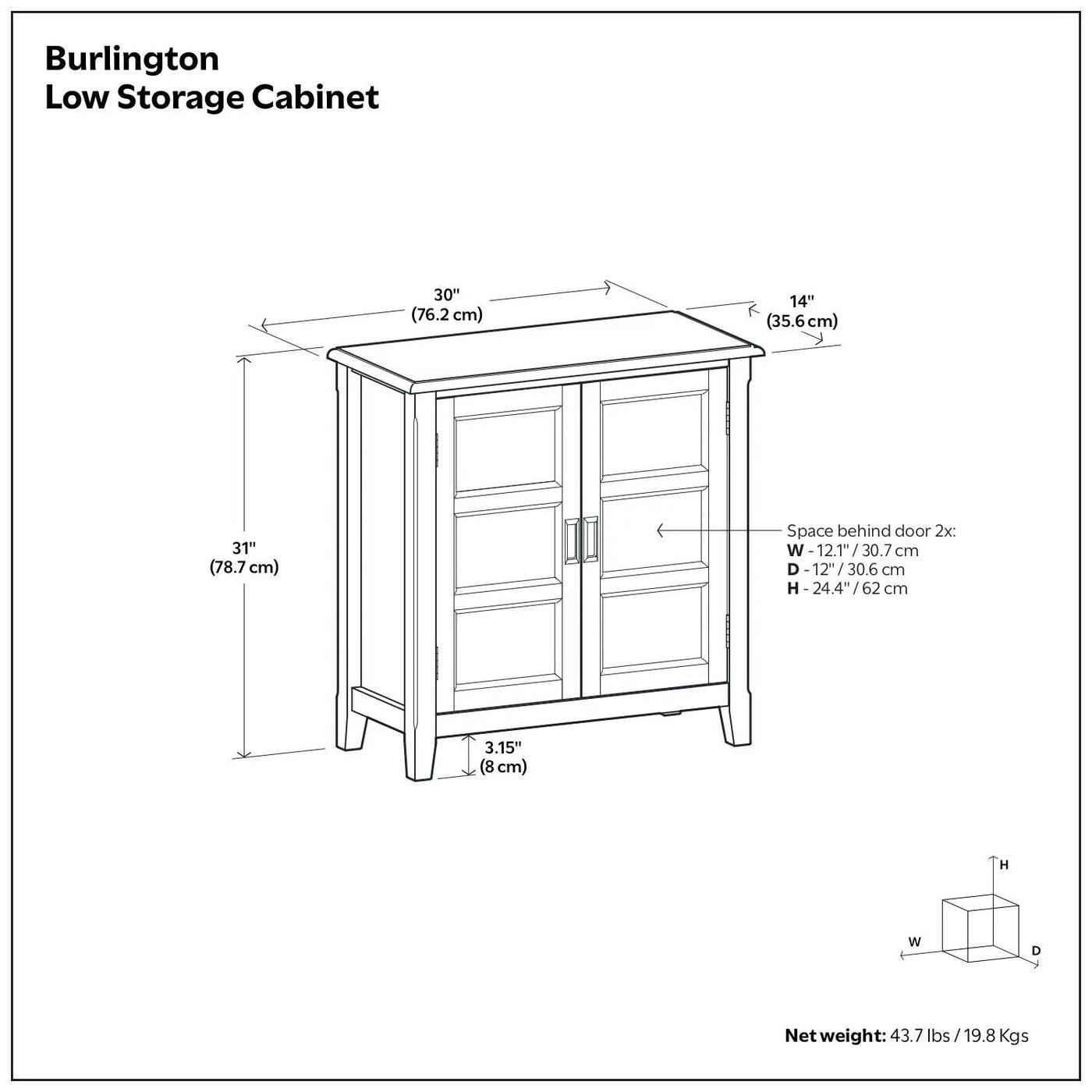 Burlington - Handcrafted Low Storage Cabinet by HouseOfZazla