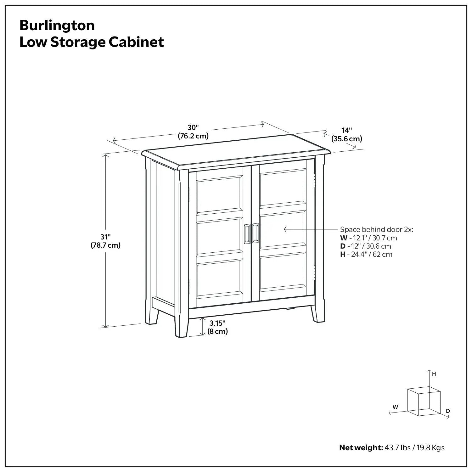 Burlington - Handcrafted Low Storage Cabinet by HouseOfZazla