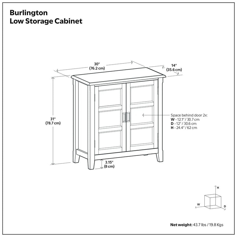 Burlington - Handcrafted Low Storage Cabinet by HouseOfZazla