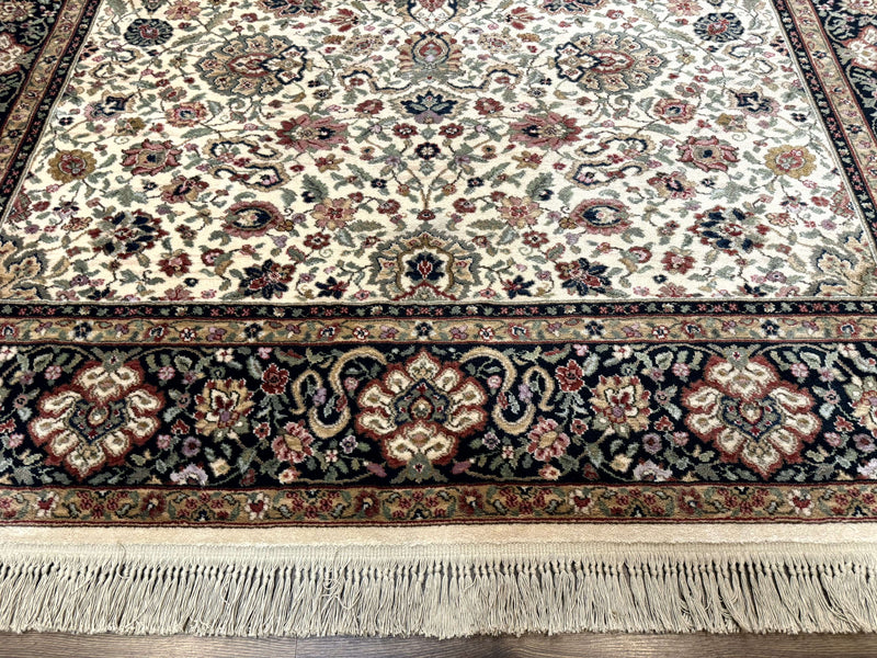 Karastan Rug 8.8 x 10.6 Ivory Indo Kirman #700/706, Wool Original Series by Jewel Rugs