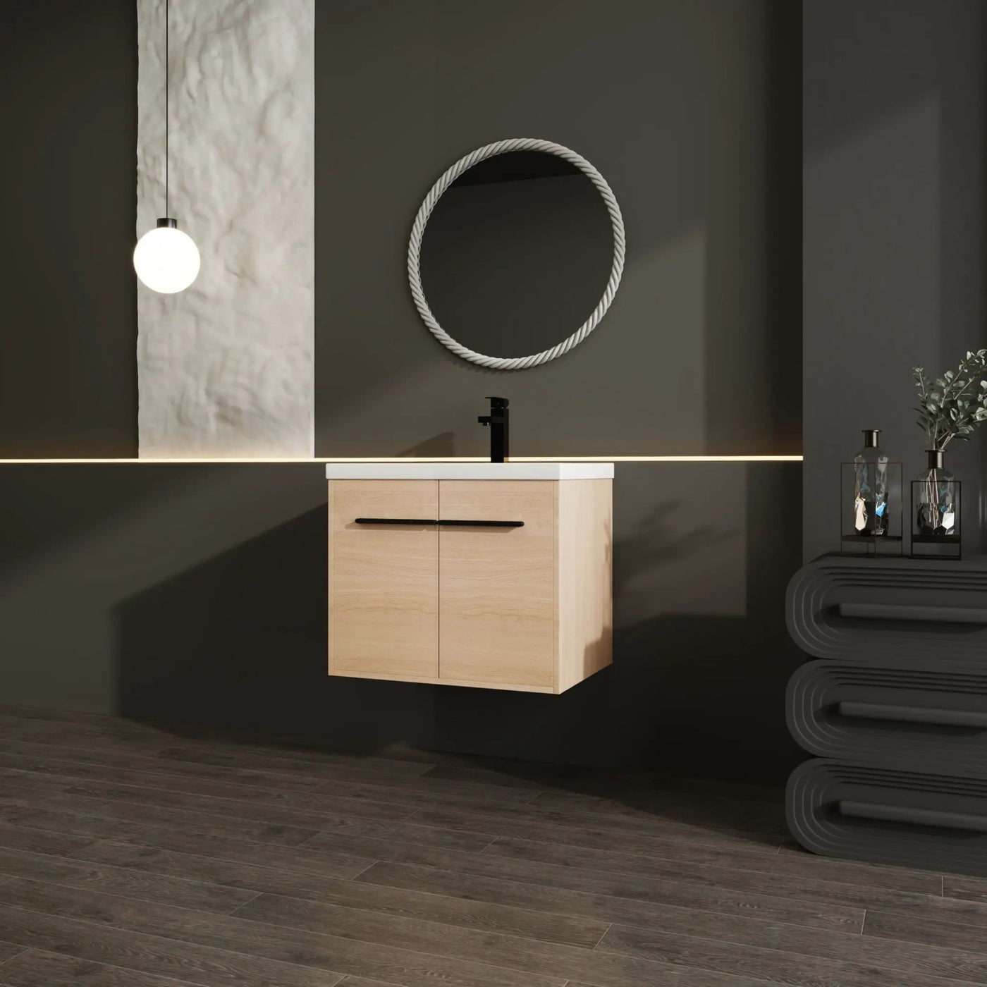 Bathroom Vanity Set With Resin Countertop Sink, 2 Doors by HouseOfZazla