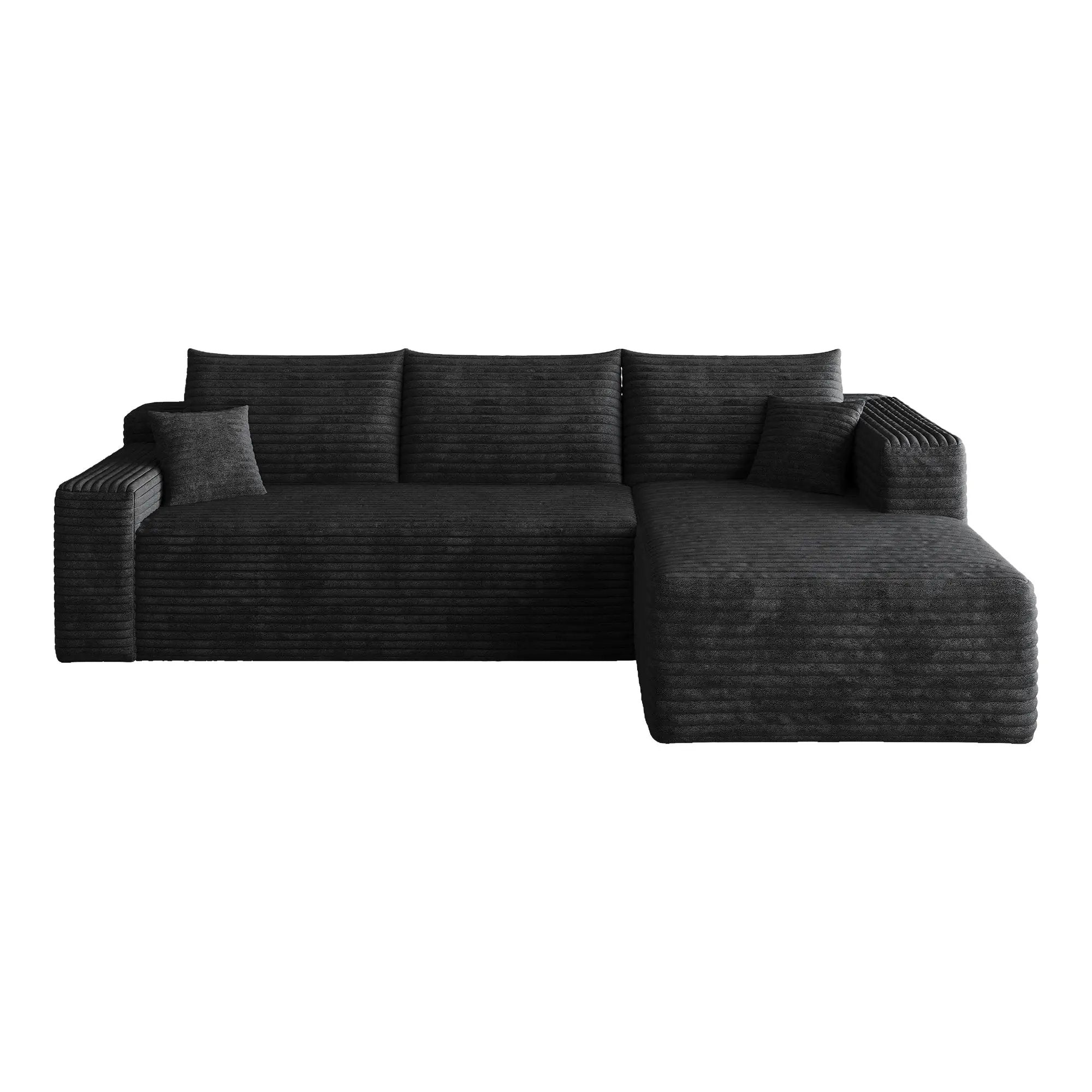 95" Cloud Sectional Sofa, Modern Minimalist Upholstered Couch by HouseOfZazla