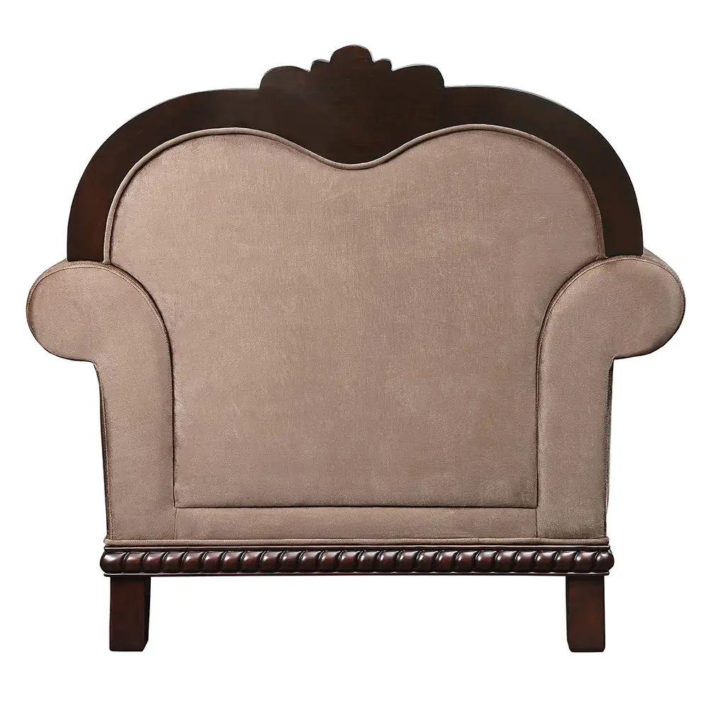 Chateau De Ville - Chair With Pillow (Same Lv01590) - Fabric & Espresso by Unique Piece Furniture